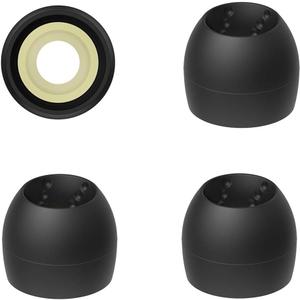 JVC EPFX10 Spiral Dot Earpieces  Set of (4) Ear Tips, Sizes Small Through Large, Fits Many JVC Models (Small) Black