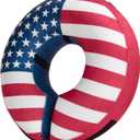 BENCMATE Inflatable Dog Cone Collar Alternative, Soft Dog Cone for Small Medium Large Dogs and Cats, Neck Recovery ECollar Donut Collar After Surgery (XLarge, Flag)
