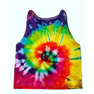 Color Cosplayer American USA Flag Crop Tank Tops for Women T Shirt S/M