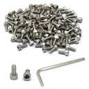 iexcell 100 Pcs #8-32 x 3/8" Stainless Steel 304 Hex Socket Head Cap Screws Bolts Kit pack of 2