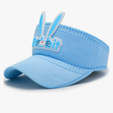 Kids Sun Visor Hat for Girls Boys, Rabbit Sports Cap for Sun Protection Outdoor Activities Cosplay Headwear