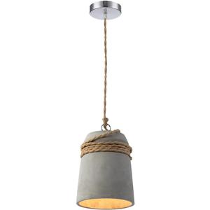 Concrete Pendant Lamp, Modern Hemp Rope Hanging Light, Cute Cement Pendant Lamp for Farmhouse Kitchen Island (B)