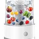 Electric Fruit and Vegetable Washer Machine, Fruit Cleaner Spinner Machine with OH-ion Purification Technology, Suitable for Small Fruits Such as Blueberries, Cherry Tomatoes, and Raspberries