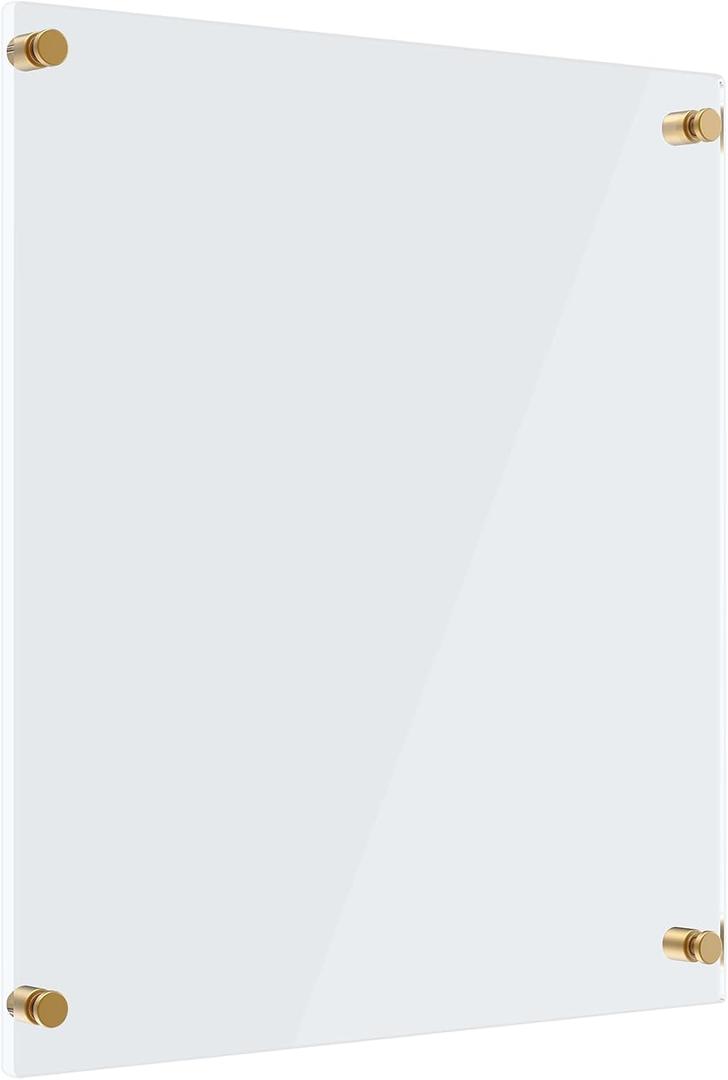 MaxGear Acrylic Dry Erase Board, 18"x24" Clear White Board for Wall