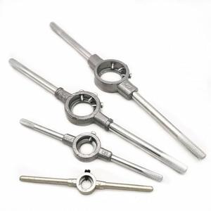 RUIAN 1-7/9 Inch /45mm Round Die Stock Handle Wrench, Die Threading Wrench for Metric M18-M22 / 34mm-45mm Round Die, Thread with Knurled