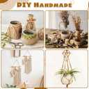 262 ft/80 m Sisal Rope for Cat Scratcher, 1/4 inch/ 6 mm Thick Twine for Cat Scratching Post Cat Tree Replacements DIY Craft Projects, Jute Hemp Rope with 4 Random Colors Cat Toys