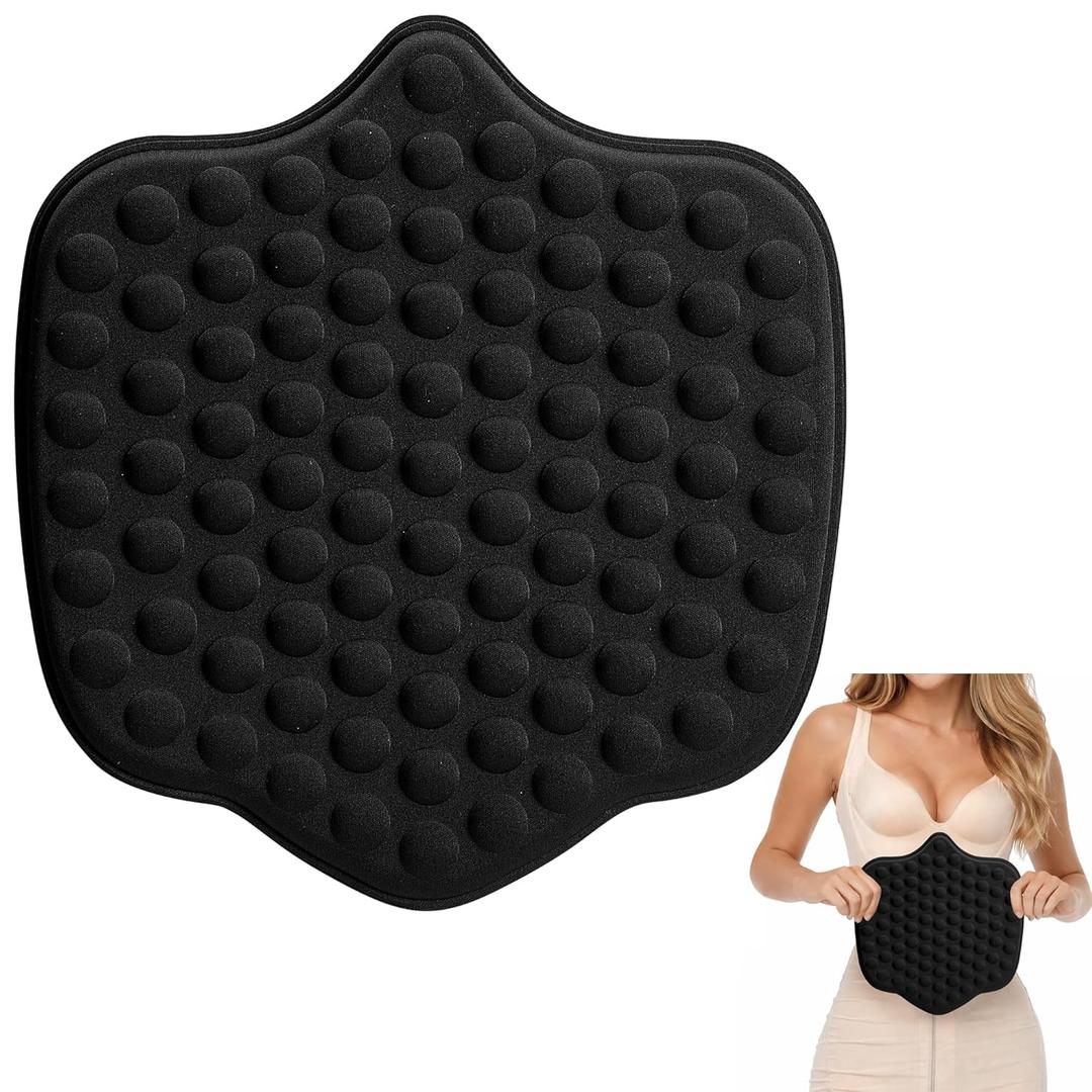 Wehhbtye Post Surgery Abdominal Board, Abdominal Liposuction Compression Board, Black Lipo Foam Ab Pads for Post Surgery Recovery Support Waist Filling