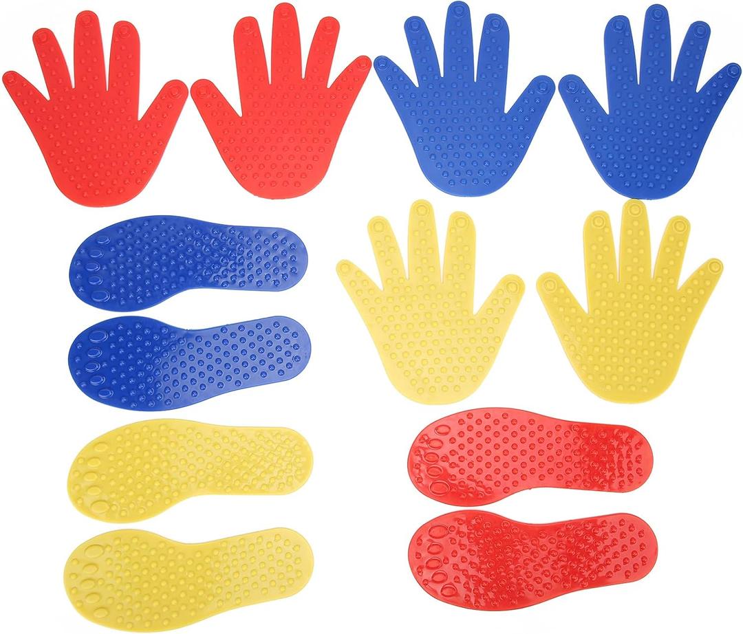 Hands and Feet Play Mat, Coordination Game Floor Mat Sensory Integration Toy for Kids and Adults Indoor Outdoor Training PVC Durable Fitness Activity Mat for Family Play