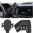 AOUKKL Car Phone Holder Fits for Ford F-150 F150 2015-2020 Accessories(Fits for Air Outlet with Reflective Decoration),Thick Cases Friendly,Cell Phone Mount for 4.7-7 in Phones,360 Degree Rotation