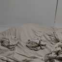 Bedsure Deep Beige Duvet Cover Queen Size - 3 Pieces Prewashed Cotton-Like Extra Soft Bedding Set, Includes 1 Duvet Cover 90x90 Inches with Zipper Closure & 2 Pillow Shams, Comforter Not Included