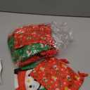 Honoson 24 Pieces Christmas Drawstring Gift Bags for Xmas Holiday Treats, Goody Candy, Party Favors and Birthday Supplies - Reusable