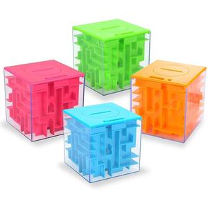 4PACK Money Maze Puzzle Box, Twister.CK Unique Money Gift Holder Box, Fun Maze Puzzle Games for Kids and Adult Birthday Christmas.