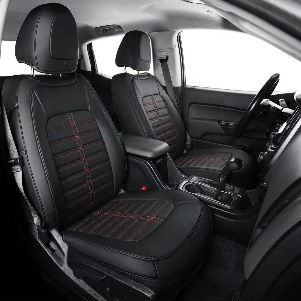 Colorado Car seat covers (Black Red)