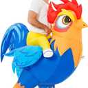 JUROSAICA Chicken Costume Adult Inflatable Costume Ride On Blow Up Rooster Animal Suit Funny Halloween Thanksgiving Costume Christma Gift For Men Women Party