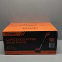 Saker Cordless Snow Shovel Electric - 22V Brushless Snow Blower with 2X 5.0 Batteries & Charger - 12" Width 20FT Throwing Distance Lightweight Snow Remover for Driveway, Sidewalk, Patio(2 Batteries)