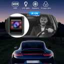 3 Channel 5G WiFi Dash Cam, 4K+1080P+1080P Dash Cam Front and Rear with 64GB Card, Dash Camera for Car with HDR IR Night Vision, G-Sensor, 24/7 Parking Mode, WDR, Support 128GB Max - Silver