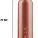 Torque 34 Oz Pure Copper Water Bottle for Drinking | Ayurvedic Hammered Water Bottle Leak Proof Lid | Large Handcrafted Copper Vessel for Drinking Yoga Fitness