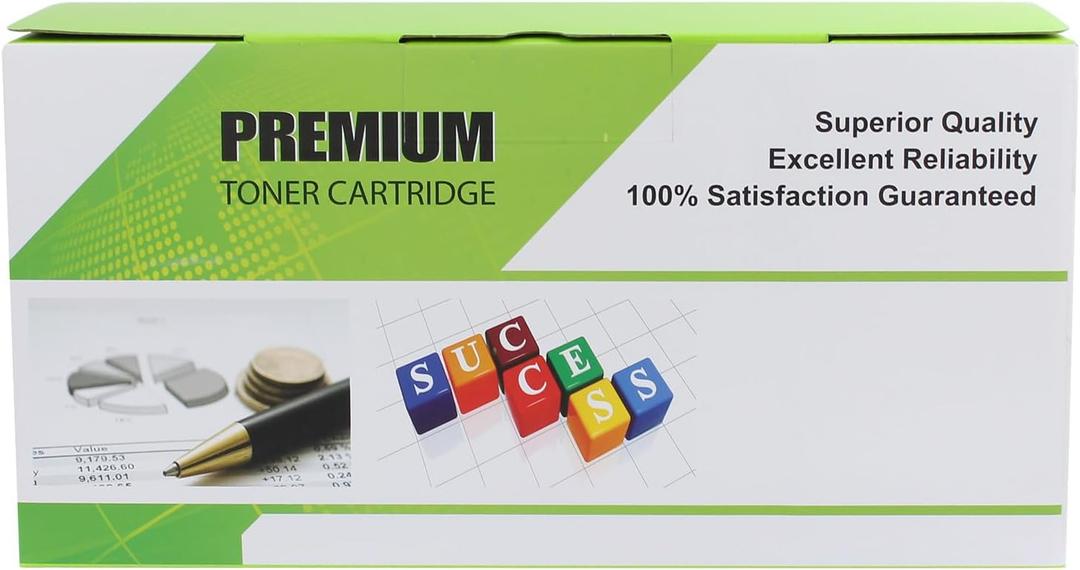 2 Packs Compatible Replacement Toner Cartridge, Blue and Yellow