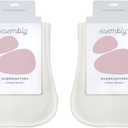 Esembly Overnighters  Organic Cotton Cloth Diaper Booster Inserts with Stay-Dry Fleece  Reusable Nighttime Absorbency Doublers for Heavy Wetters  One Size, Pack of 4