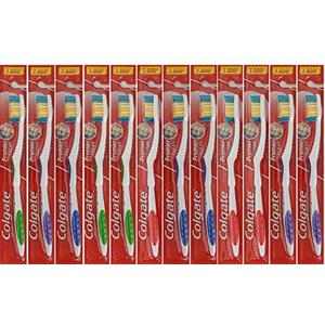Colgate Premier Clean Bi-level Bristles Toothbrush, Firm, 12-pieces