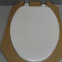 Bemis 1400TTA Economy Durable Wood Toilet Seat, Made in USA, Elongated, White