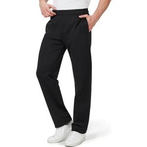 Zylioo Men's Extra Long Sweatpants with Pockets Fits Over 6ft Open Bottom Joggers Wide Leg Athletic Pants for Tall Men, Small Extra Tall