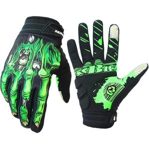 Skeleton Cycling Gloves Motorcycles Gloves Off-Road Vehicle MTB, Bicycle Gloves Shock Absorption Non-Slip Touch Screen Design,for Various Outdoor Sports.
