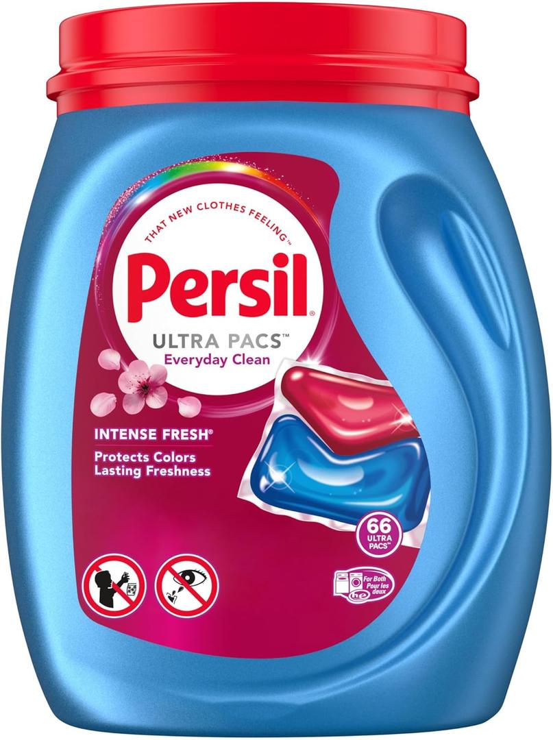 Persil Ultra Pacs Intense Fresh Everyday Clean Laundry Detergent, 66 count (66 Count (Pack of 1))