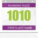 Yarlung 50 Pack Race Bib Display Vinyl Protector Sheets, Clear Running Race Bib Holder Sleeves for Runners Players Athletes, Medals Hanger Display