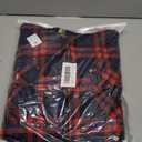 Men's Winter Cotton Plaid Shirts Jacket Warm Fleece Lined Flannel Hooded Shirt Jacket Coat for Men (Red, M)