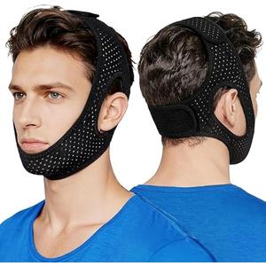 Anti Snore Chin Strap, Chin Strap for Sleeping - Simple and Effective Stop Anti Snoring Devices, Comfortable & Adjustable Snoring Solution, Suitable for Men and Women-QFBT11