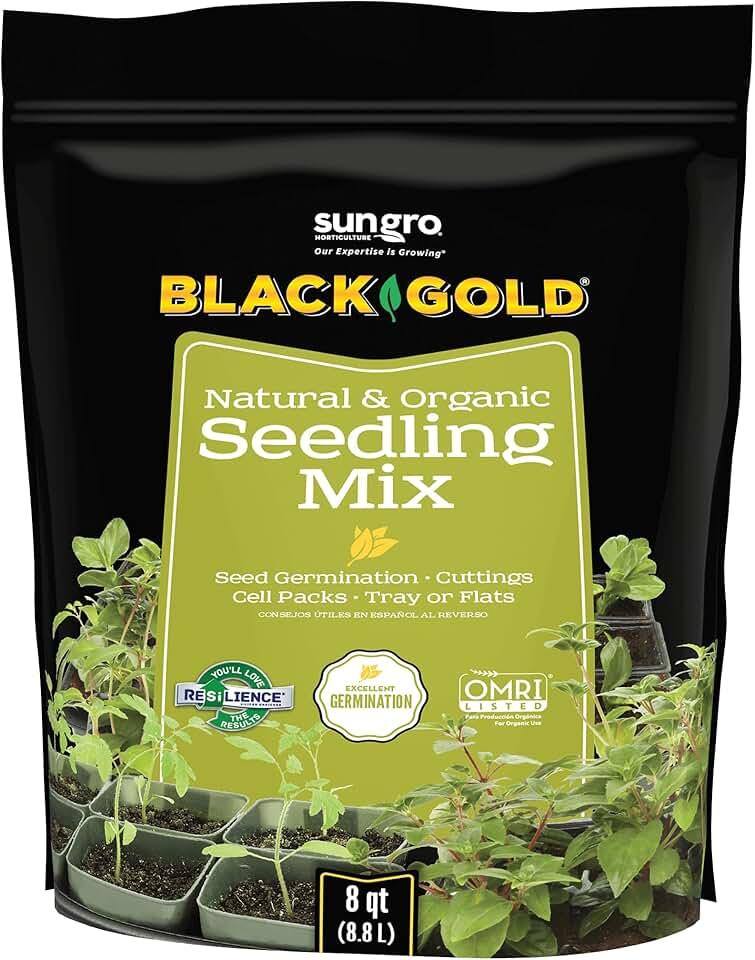Black Gold 1311002 16-Quart Seedling Mix, Pack of 3