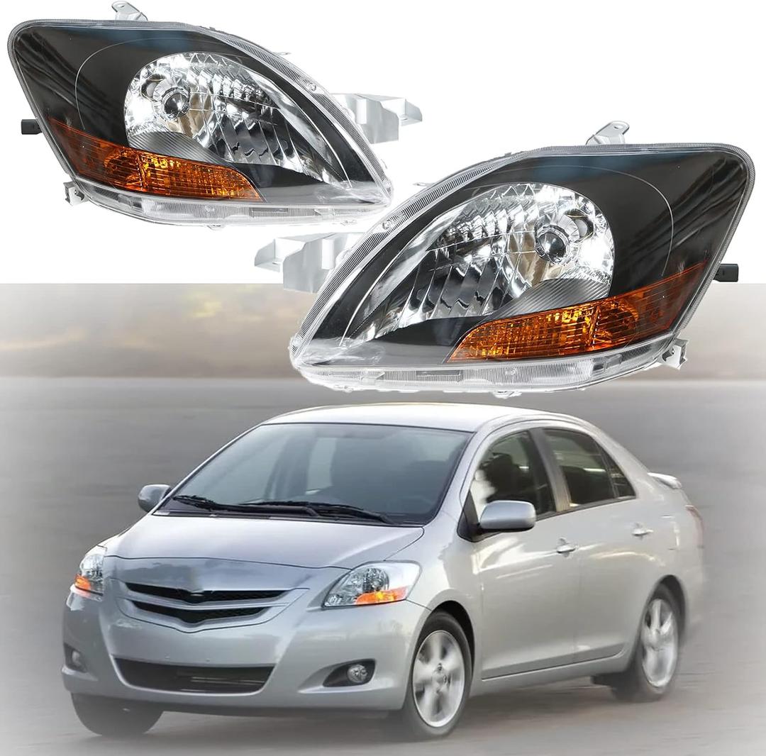Driver and Passenger Headlamps Replacement for Yar-is 2007-2011
