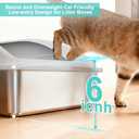 AIPERRO Stainless Steel Litter Box Extra Large for Big Cats and Multi-Cats | Jumbo Extra Large Metal Cat Box with High Sided Lid, Anti-Urine Leakage, Non-Stick,Include Litter Scoop