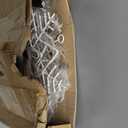 Baquler 2 Set Christmas Snowflake Solar Lights 20 Feet 138 LED Waterproof Outdoor Cool White Twinkle Fairy Lights 8 Modes Solar Hanging String Lights Decoration for Xmas Tree Porch Roof Window Decor