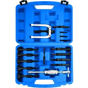 16PCS Bearing Puller Slide Hammer Set, Blind Hole Collet Bearing Race and Seal Puller Extractor Kit | Blind Inner Bearing Puller, Slide Hammer Puller Tool Set