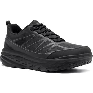 Women's Orthopedic Diabetic Extra Wide Walking Shoes: Plantar Fasciitis Supportive Flat Feet Sport Tennis Shoes, Comfortable Arch Support Foot Pain Relief Outdoor Hiking Trail Sneakers Black Size 7.5