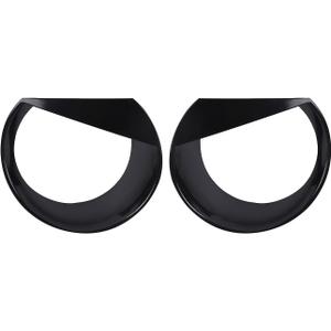 Hooke Road Black Headlight Bezels Cover for 2015 2016 2017 Jeep Renegade