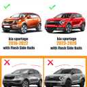 KINGGERI 300LBS Lockable Roof Rack Cross Bars Compatible with KIA Sportage SX & SX Prestige 2016 2017 2018 2019 2020 2021 2022 2023 2024 2025 2026 with Flush Side Rails,Anti-Theft Aluminum Roof Rails