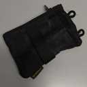 VIPERADE VE18N-OW Waxed Canvas Zipper Wallet, Slim Pocket Pouch, 3 Slots and 2 Zipper Pockets - Minimalist EDC Wallet (Black)