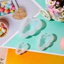 Boao 6 Pcs 3D Cloud Silicone Mold Assorted Size Chocolate and Fondant Mold for Resin Candle DIY Candy Dessert Pudding Cake Valentine's Decorations and Epoxy Paste Soap Polymer Clay Tool
