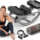 Rock Stepper,Rocking Steppers for Exercise at Home,Side Stepper
Side to Side Stepper Machine With Resistance Bands & Anti-Slip Mat for workout Full Body,low-impact for knee,330LBS Capacity