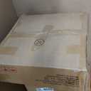 End Table with Charging Station, Nightstand with Diamond Handle and Rattan-Style Drawer, Bedside Table, Light Oak