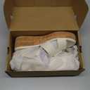 Coutgo Women's Platform Wedge Sandals Open Toe Slip On Slides Cork Heeled Cutout Comfortable Summer Shoes (7.5, Beige)