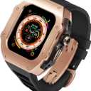 316L Stainless Steel Case with Band for Apple Watch Ultra 3/2/1 49mm, Series 11/10 46mm, Luxury Rugged Military Protective Metal Cover Tactical Heavy Duty Protection Strap