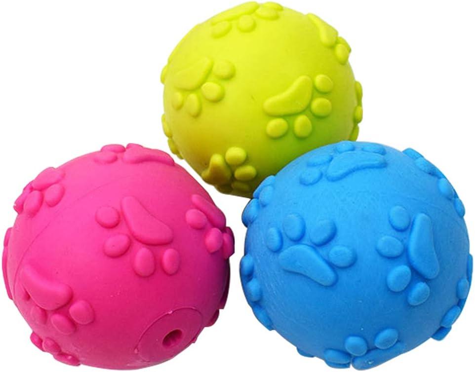 Dog Toys Dog Balls for Small Medium Large Dogs Squeaky Toy Balls 3 Pcs