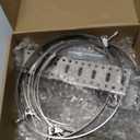 Blulu 2 Set Expansion Tank Mounting Bracket Thermal Expansion Tank Holder with 4 Water Heater Strap Earthquake Straps Nitrogen Propane Holder for 5 Gallon or 13 Inch Diameter Pole