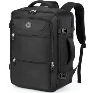 Sowaovut Travel Laptop Backpack, Extra Large High School College Backpacks, Flight Approved Daypack Business Bag Fit 17.3 inch Laptop for Men Women (Black)