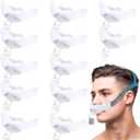 Nuanchu 12 Pcs Nasal Pillow Liner Cushion Nasal Cushion Pillow Covers Cotton Liners Sleep Skin Protector Compatible Comfort Reusable Reduce Noisy Air Leaks and Irritation(M,White)