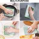 Kitinjoy Cotton 8 Pack Terry Kitchen Dish Cloths, 12 x 12 Inches Super Soft and Absorbent Dish Rags, Quick Drying Dish Towels for Washing Dishes, Mixed Color